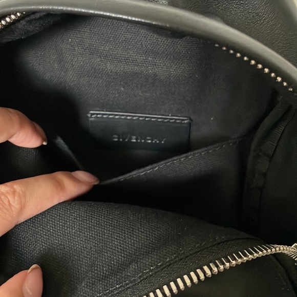 Givenchy Black logo mini / nano leather backpack - Picture 6 of 10